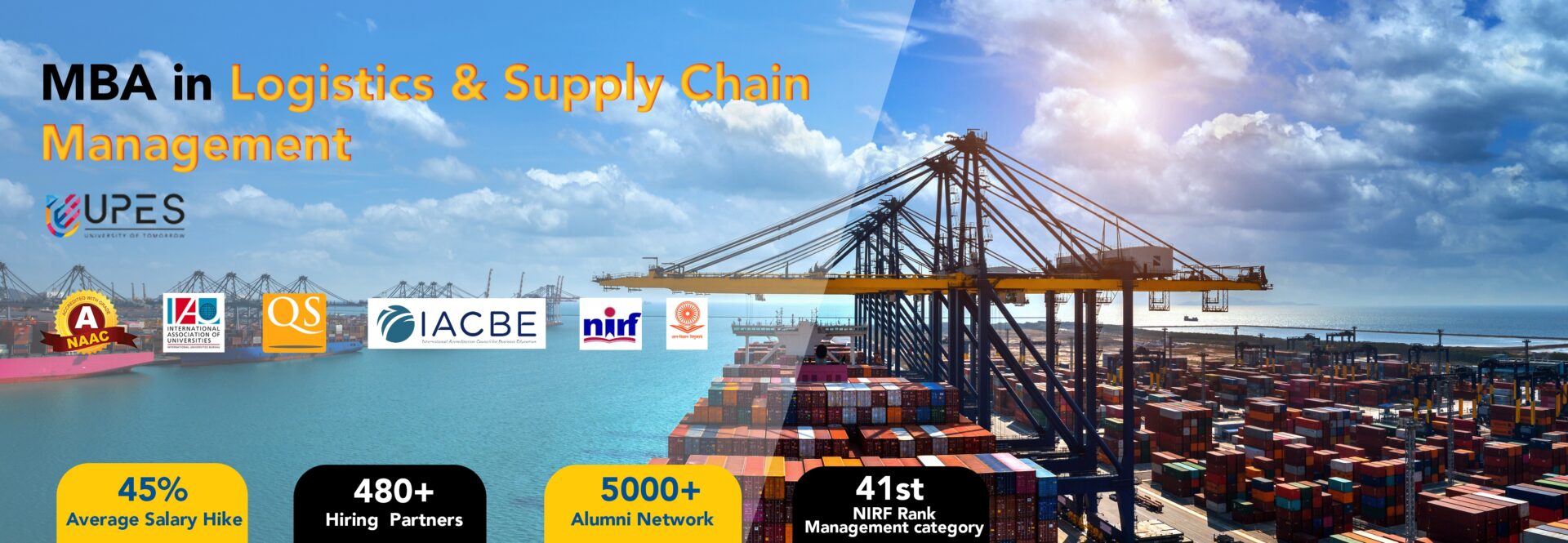 ONLINE MBA IN LOGISTICS SUPPLY CHAIN MANAGEMENT - Mind Admission